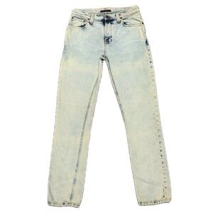 👖🧊 NUDIE JEANS CO High Kai Cobalt Envy Slim Light Wash Denim Men's Sz 30x32